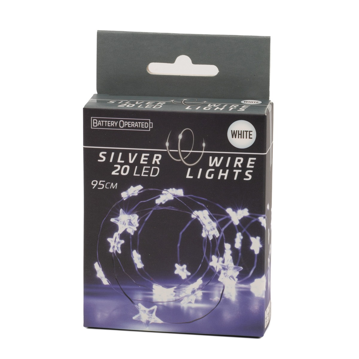 Гірлянда LED 20 білих мікроламп з таймером, батарейки: 2*CR2032 (у комплекті), тільки для внутрішнього використання, AX9730300