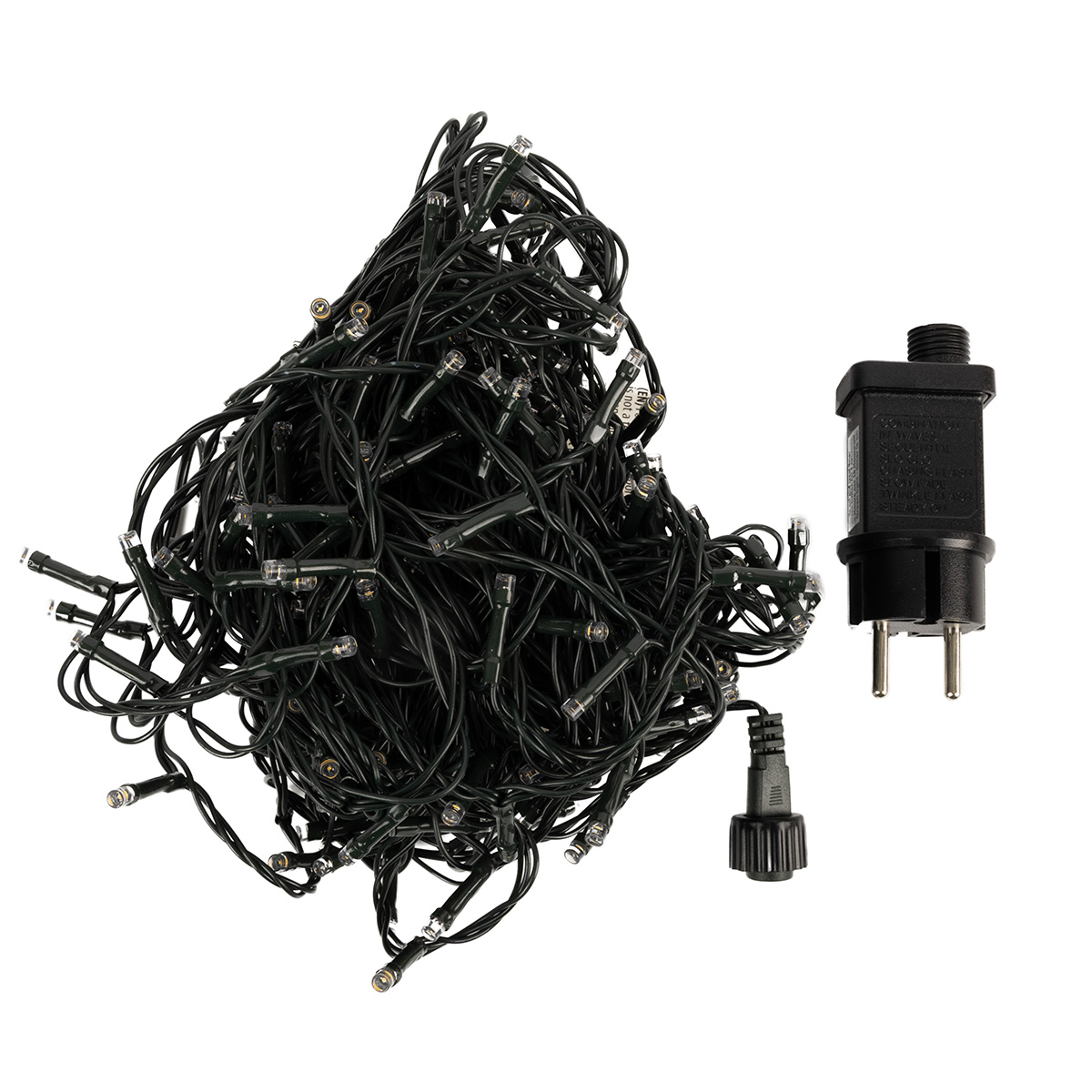 Гірлянда LED 240 ламп, чорний дріт, тепло-біле світло, 8 реж., з таймером, довжина 3 м (від мережі) , AX8451140 3