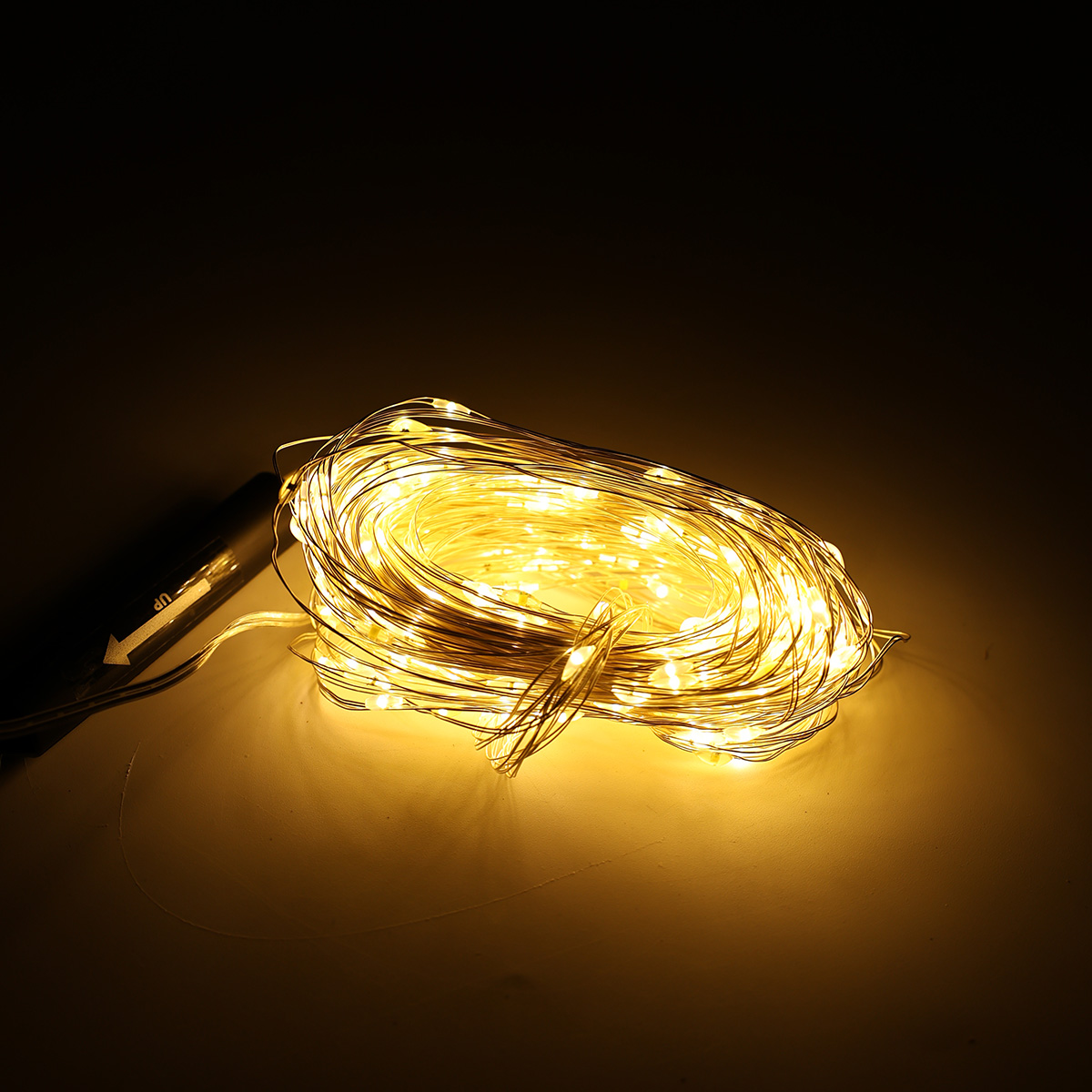 Гірлянда LED 300 мікроламп, тепло-біле світло, чорний дріт, довжина 3 м (від мережі), AX8702630 2