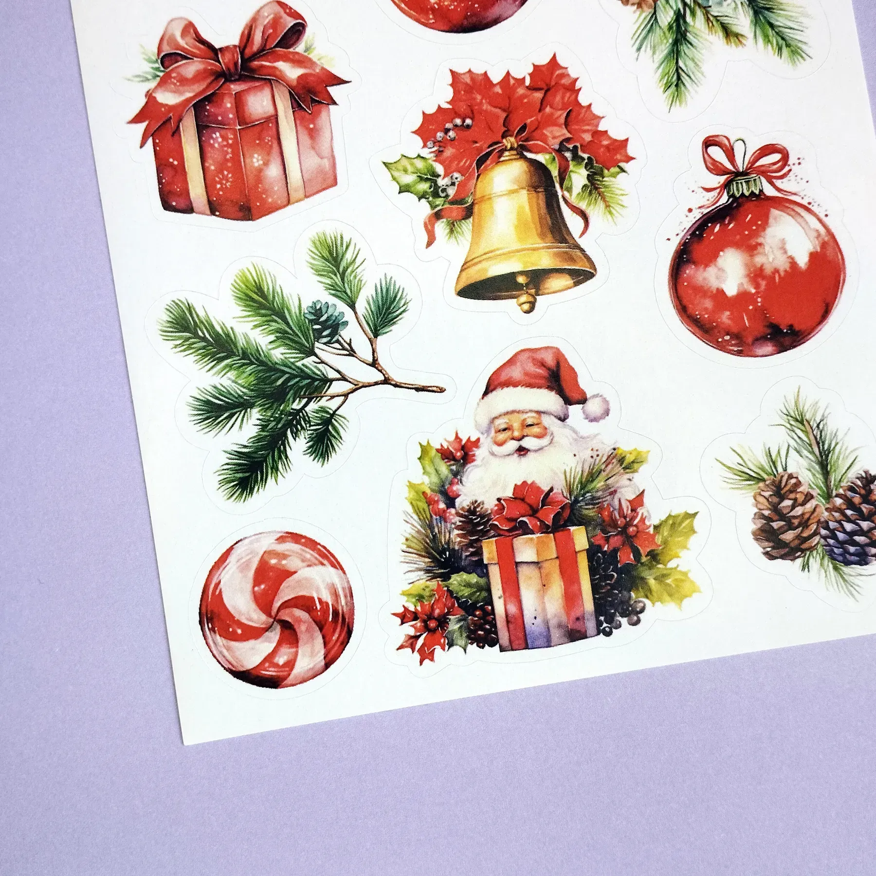 Стикер лист с наклейками MriyTaDiy, Art-67, "Рождественское чудо" 3