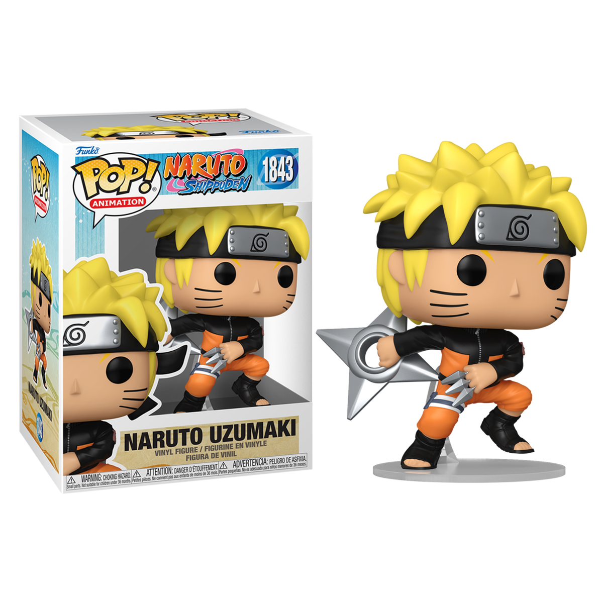 Игровая фигурка FUNKO POP! серии "Наруто" - НАРУТО С КУНАЯМИ И ШЮРИКЕНОМ (w/CH), 83804 3