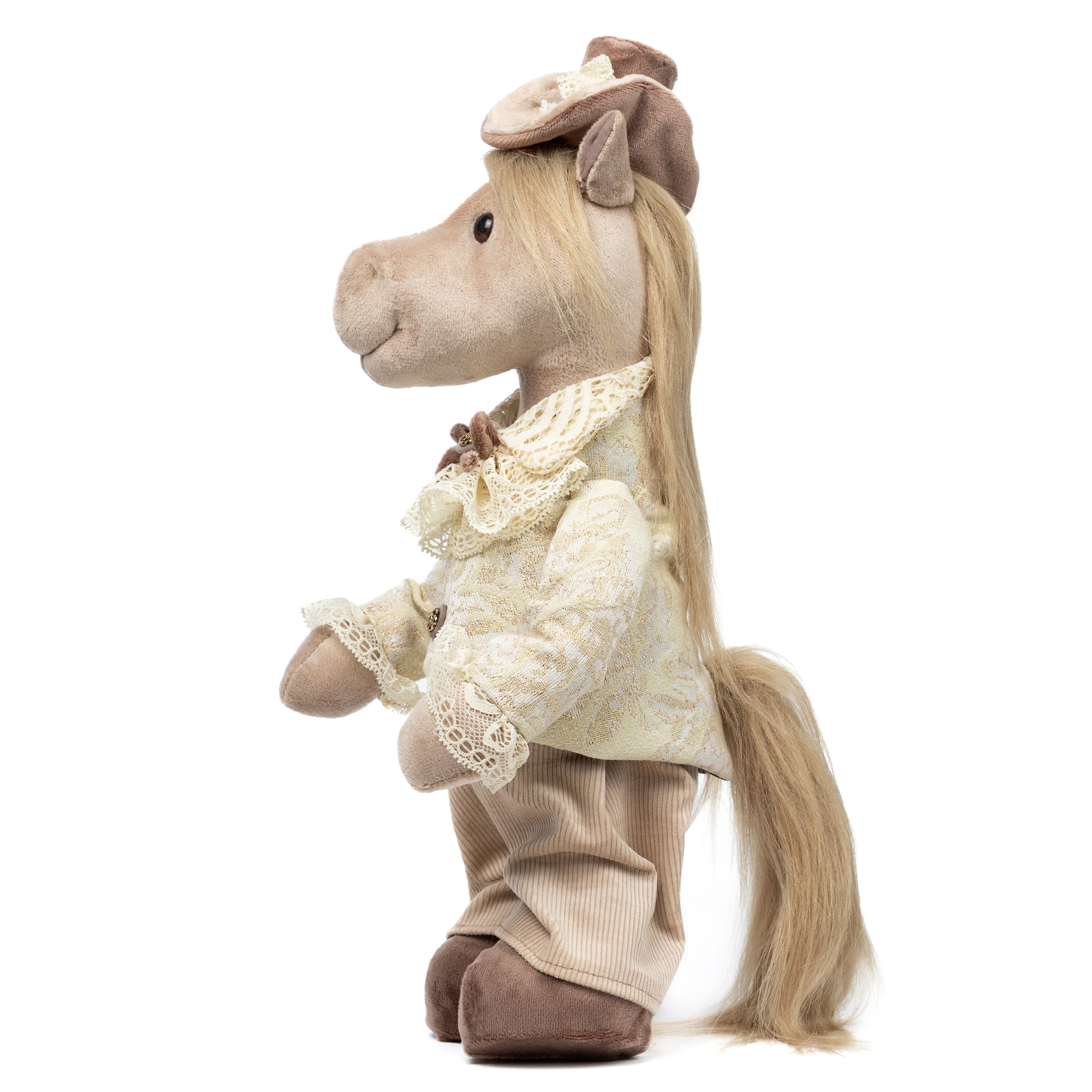 Кукла Тильда «Конек 2026» золото-бежевый, 262626/парча 4