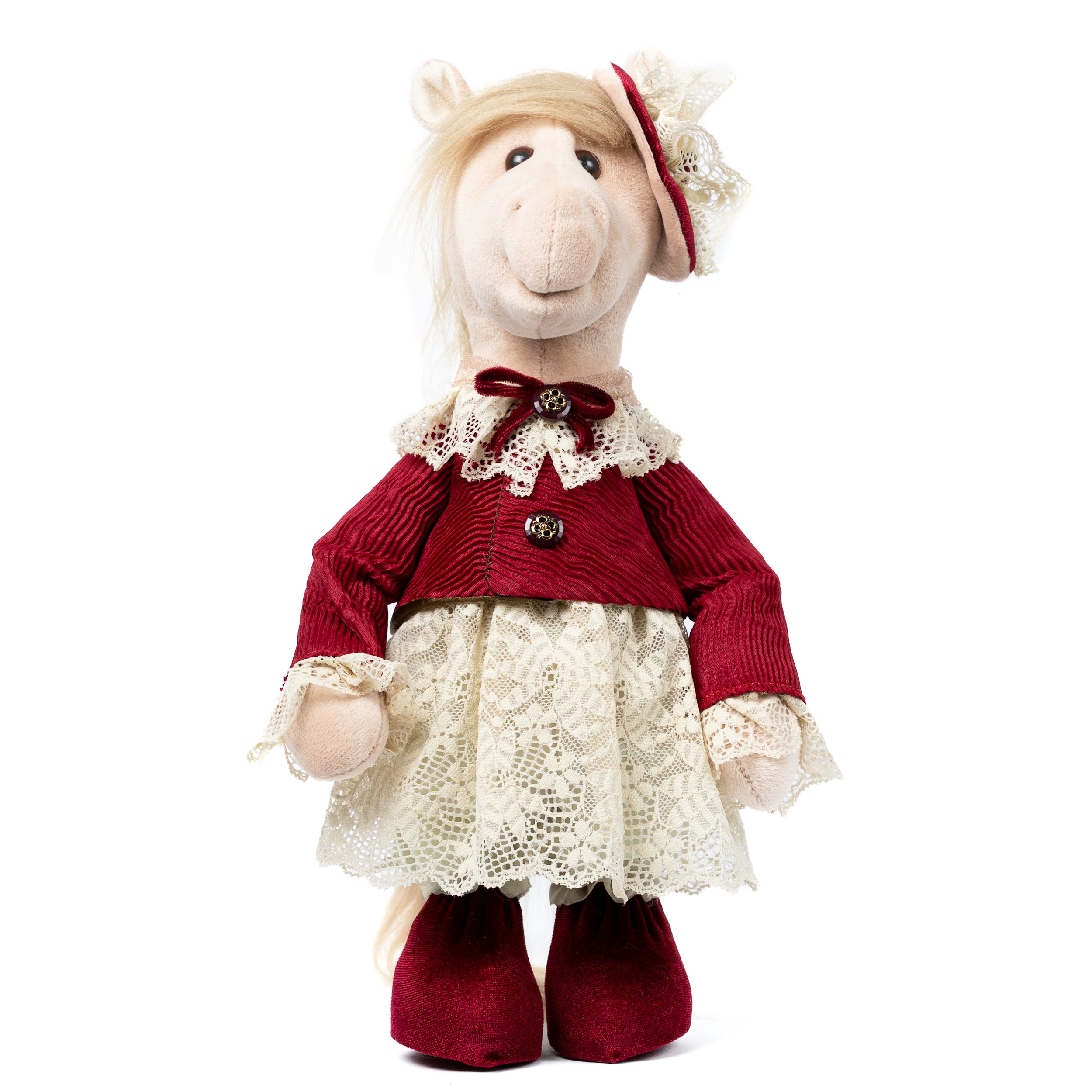 Кукла Тильда «Конек 2026» красный, 262626/чер 3