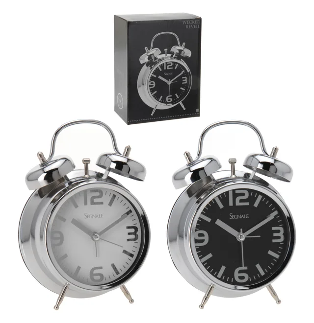 Годинник настільний 11,8*5,7*16,3 см з функцією будильника, метал (2 види в асорт.), YP7163160 1
