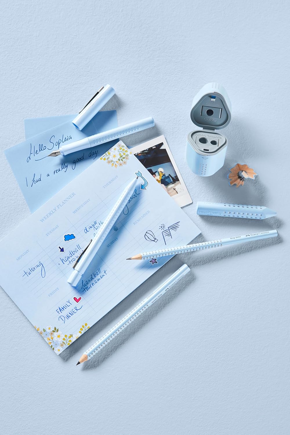 Набір ручок GRIP 2010 перо+1 уп. картриджі, Dapple Gray, 202034 Faber-Castell 1