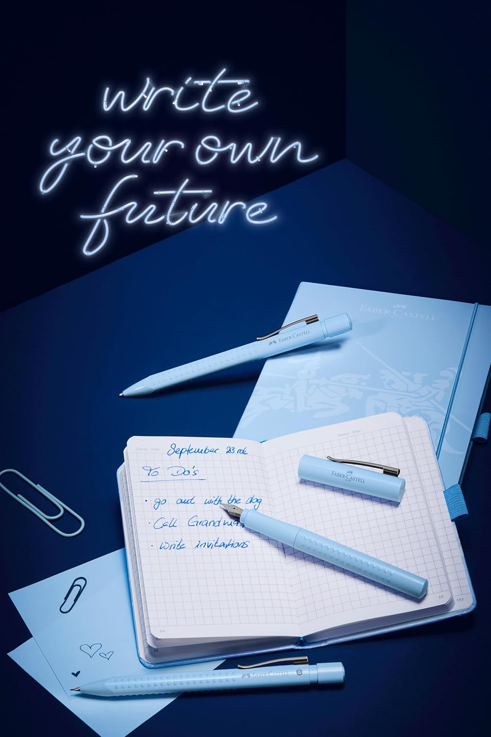 Набір ручок GRIP 2010 перо+1 уп. картриджі, Dapple Gray, 202034 Faber-Castell 3