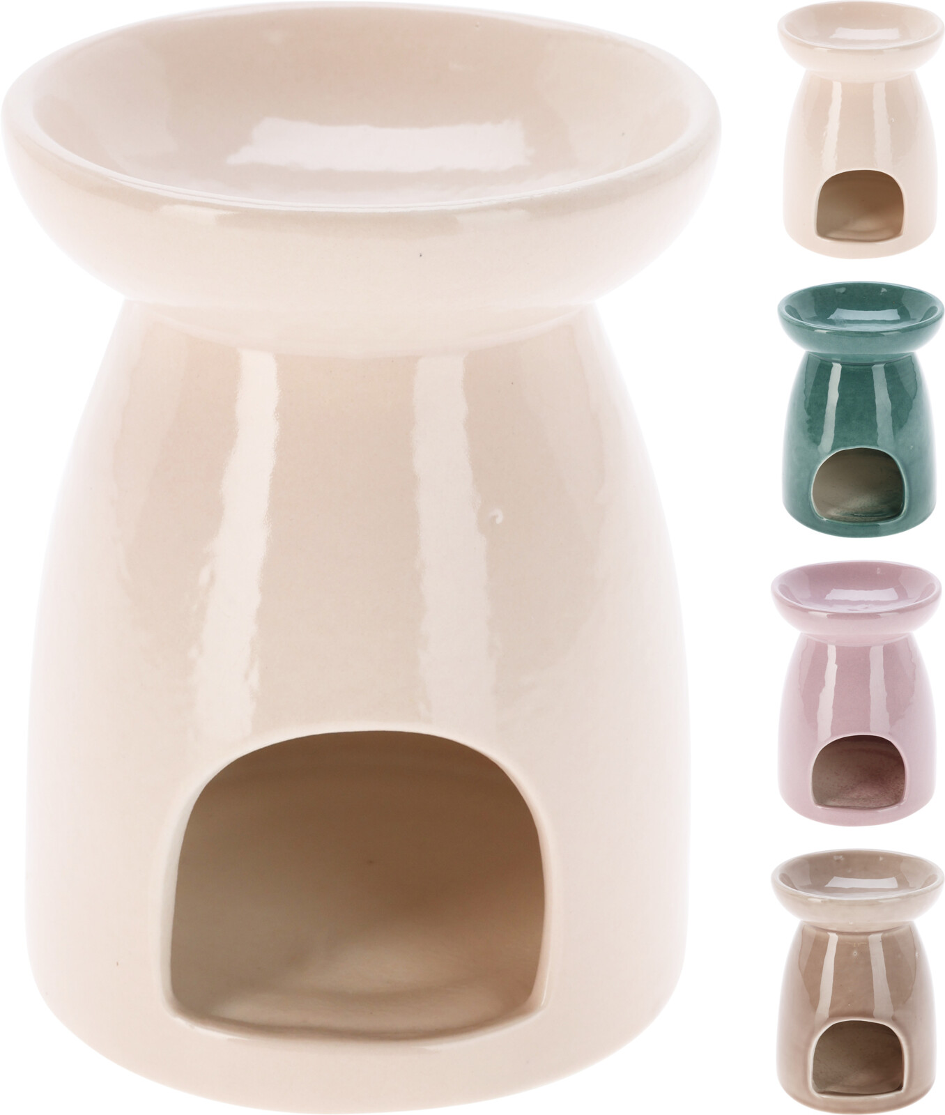 Аромалампа керамічна "Namaste", кольори в асортименті,  7,2*7,2*9,5 см, 095240450