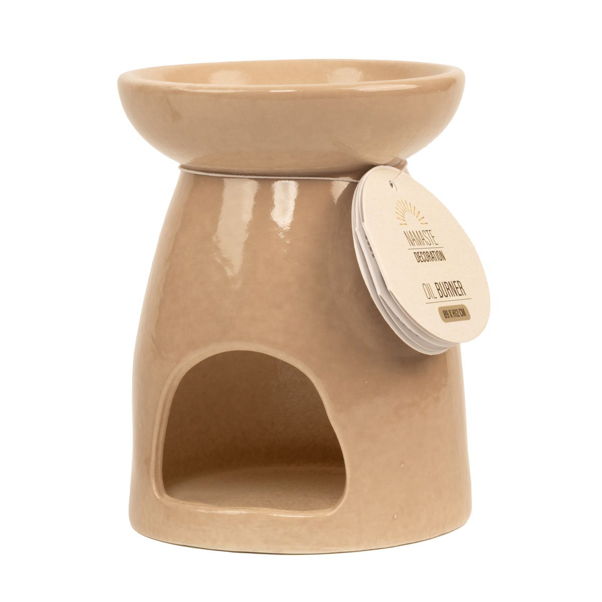 Аромалампа керамічна "Namaste", кольори в асортименті,  7,2*7,2*9,5 см, 095240450 2