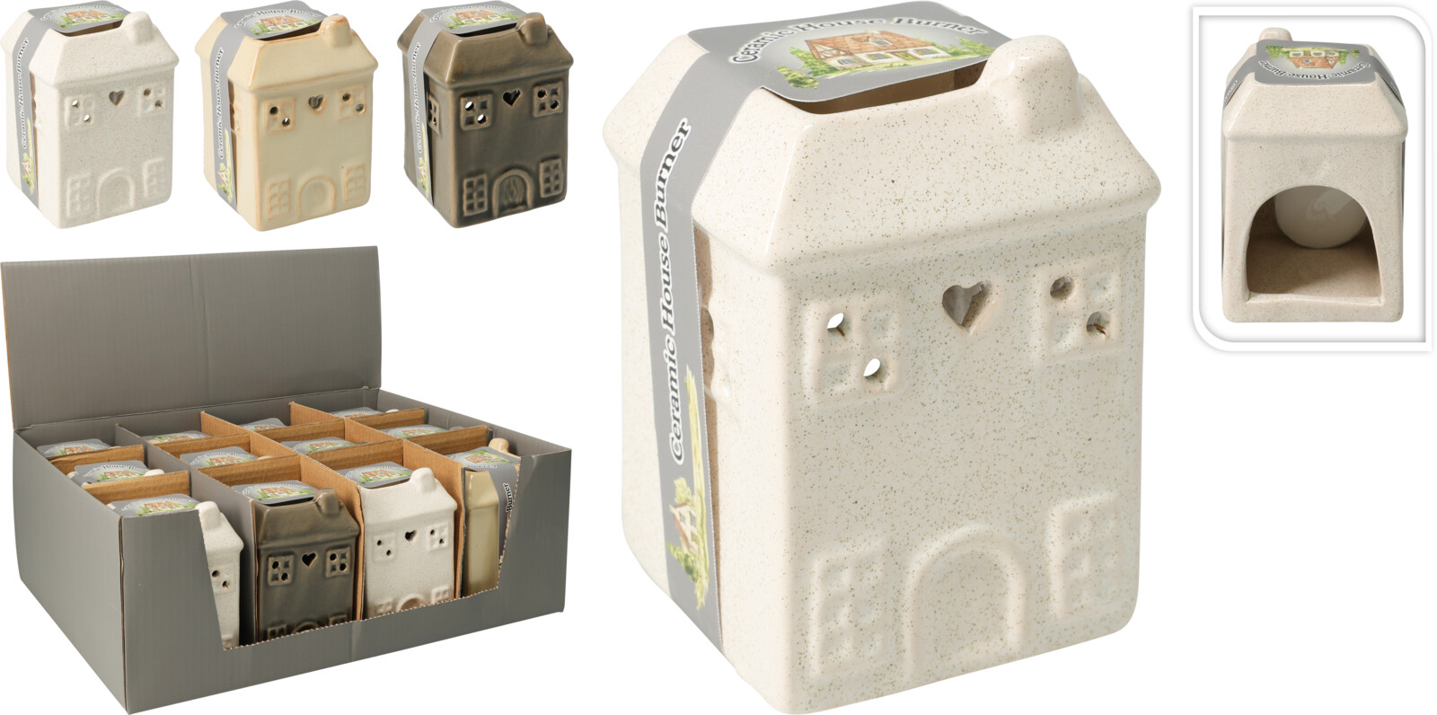 Аромалампа керамічна "Будиночок" 6,5*6,5*8 см, CO1000040