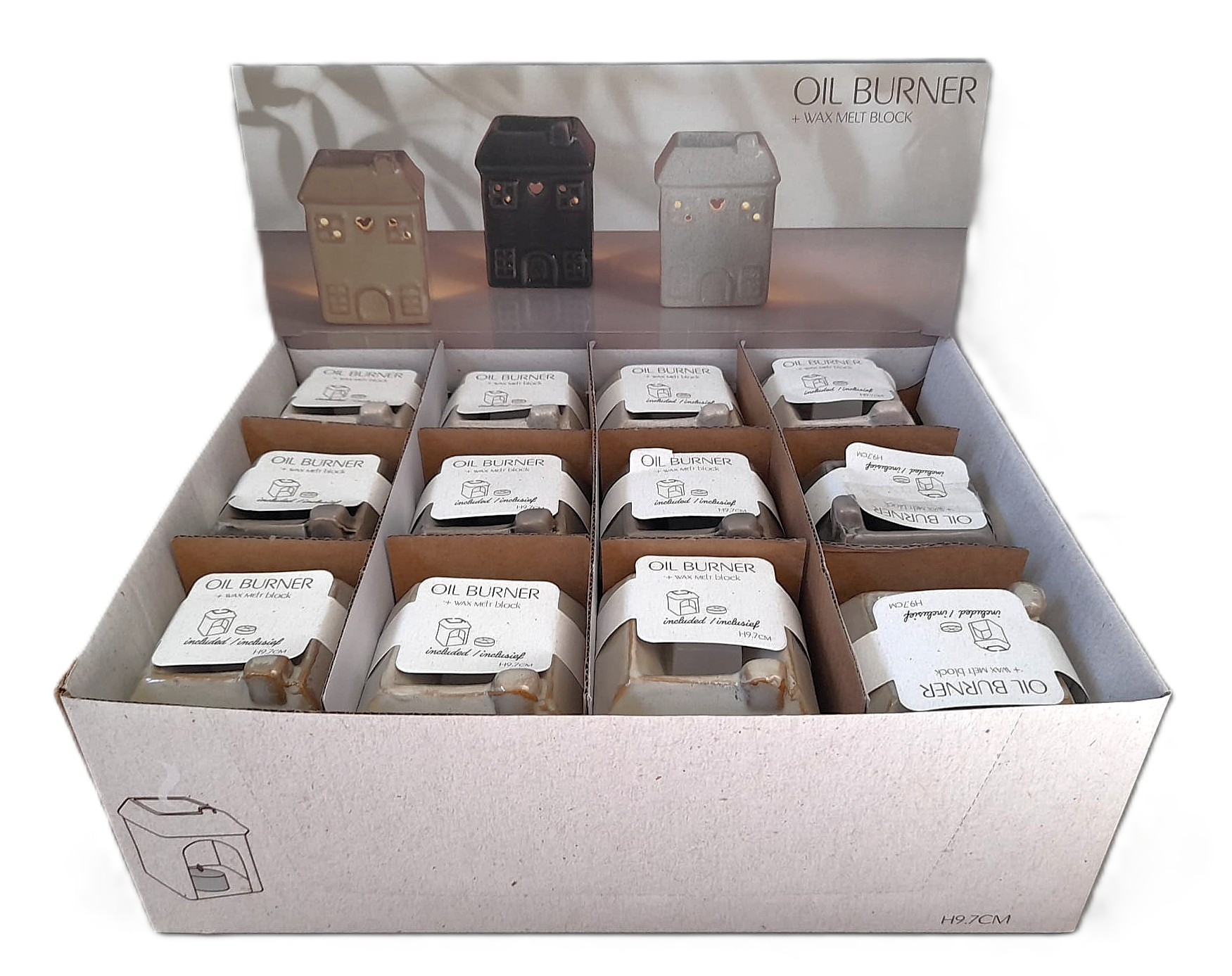 Аромалампа керамічна "Будиночок" 6,5*6,5*8 см, CO1000040 3