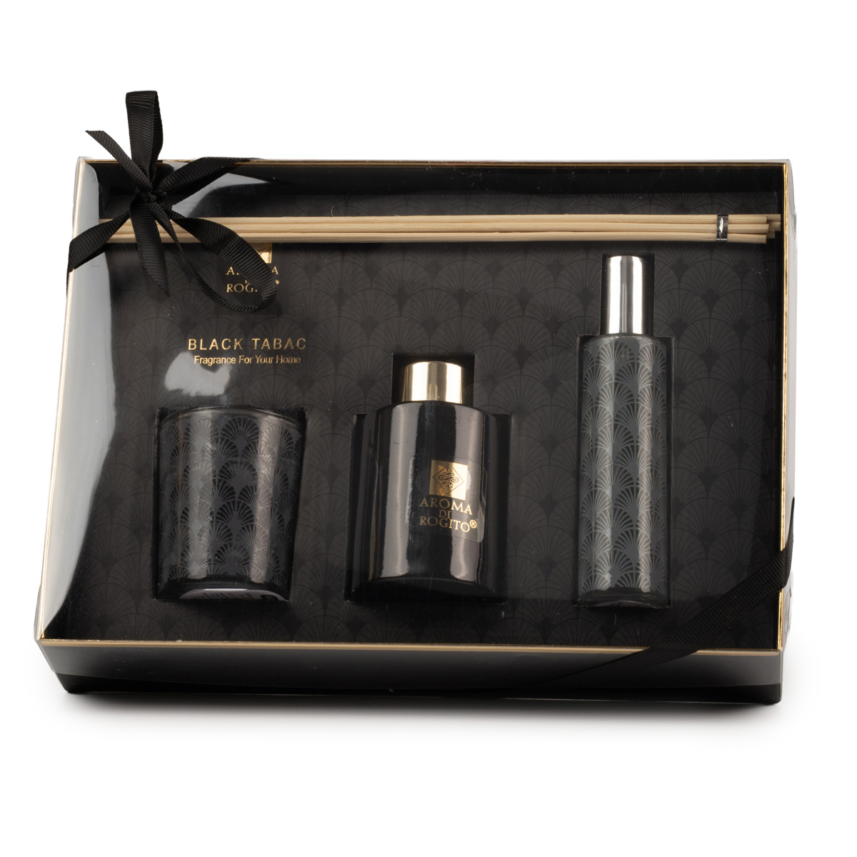 Подарунковий набір ароматів: дифузор 60 мл, ароматична свічка у склі, спрей для приміщення 100 мл, аромат в асортименті, CC5903092 1