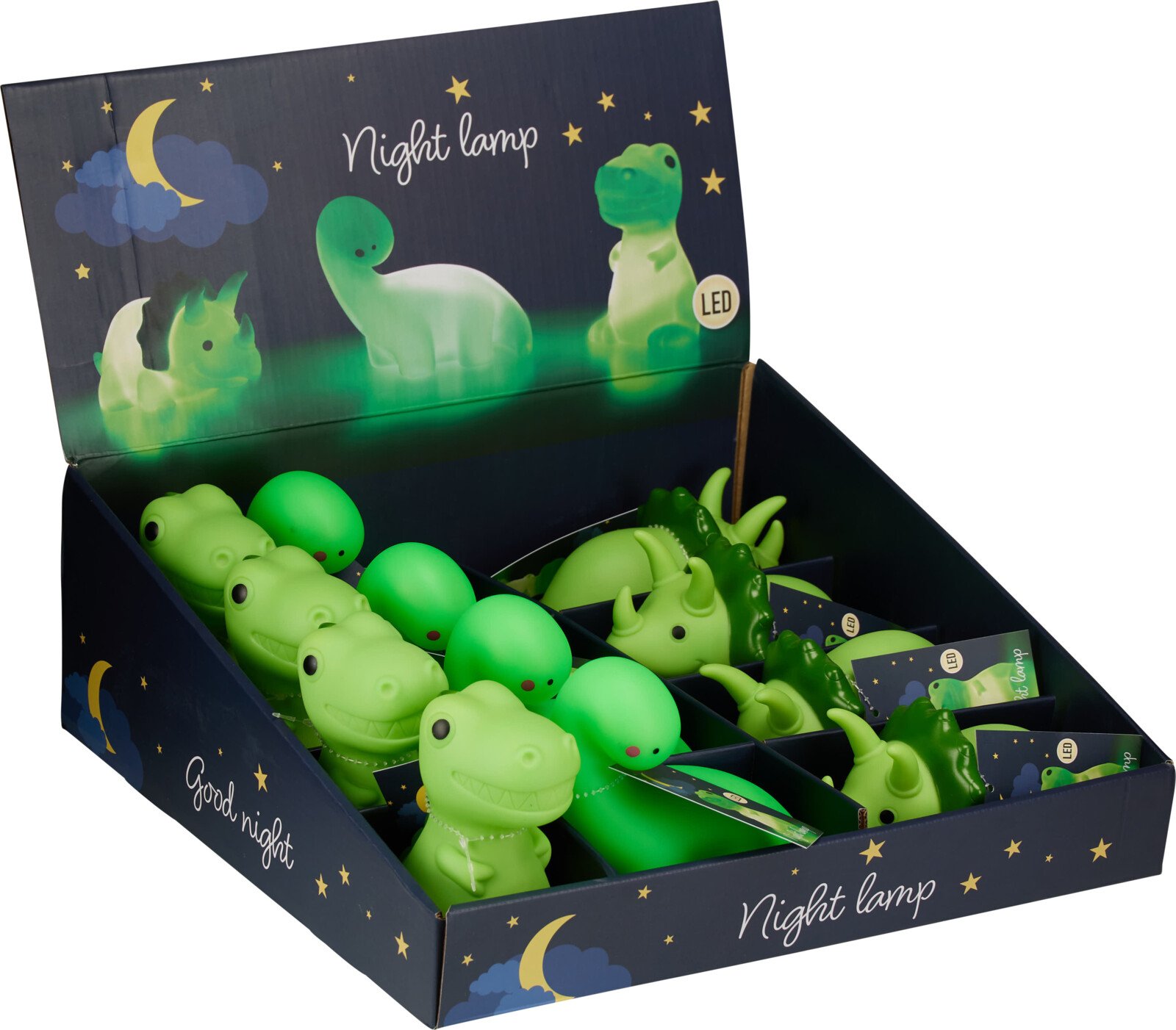 Светильник «Динозаврик» в ассортименте, 14*7*9 см, батарейки: 3*LR44 (в комплекте), CX3900300 4
