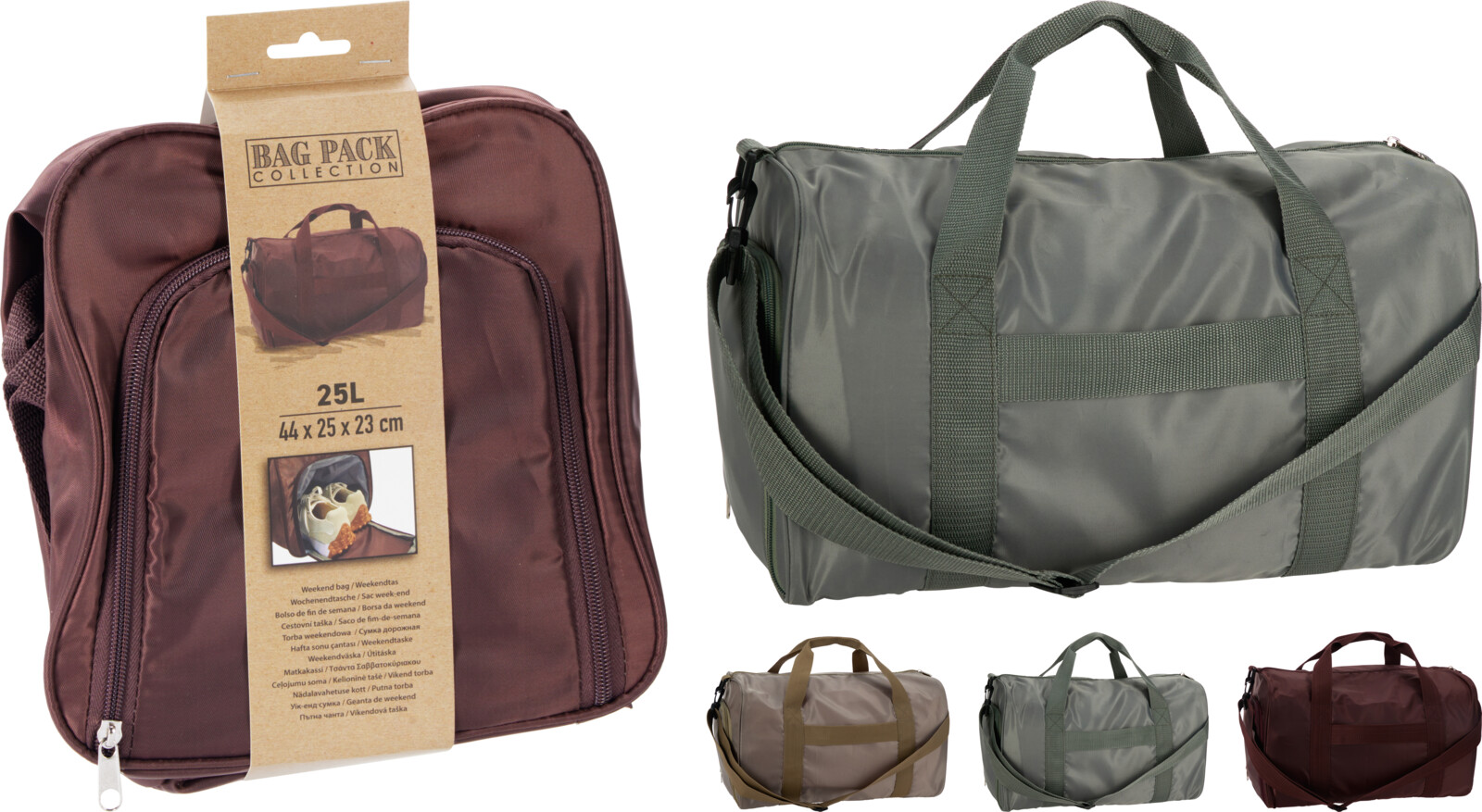 Спортивна сумка, 44*25*23 см, поліестер з сатиновим ефектом, DB7750520