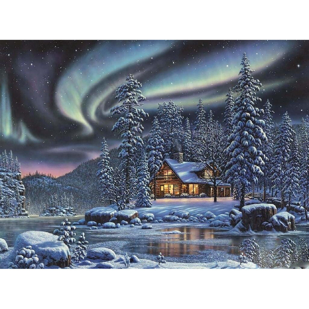 Объемная картина из бумаги 178 «Северное сияние» 20*27 см, РТ150099, ТМ «Tela Artis»