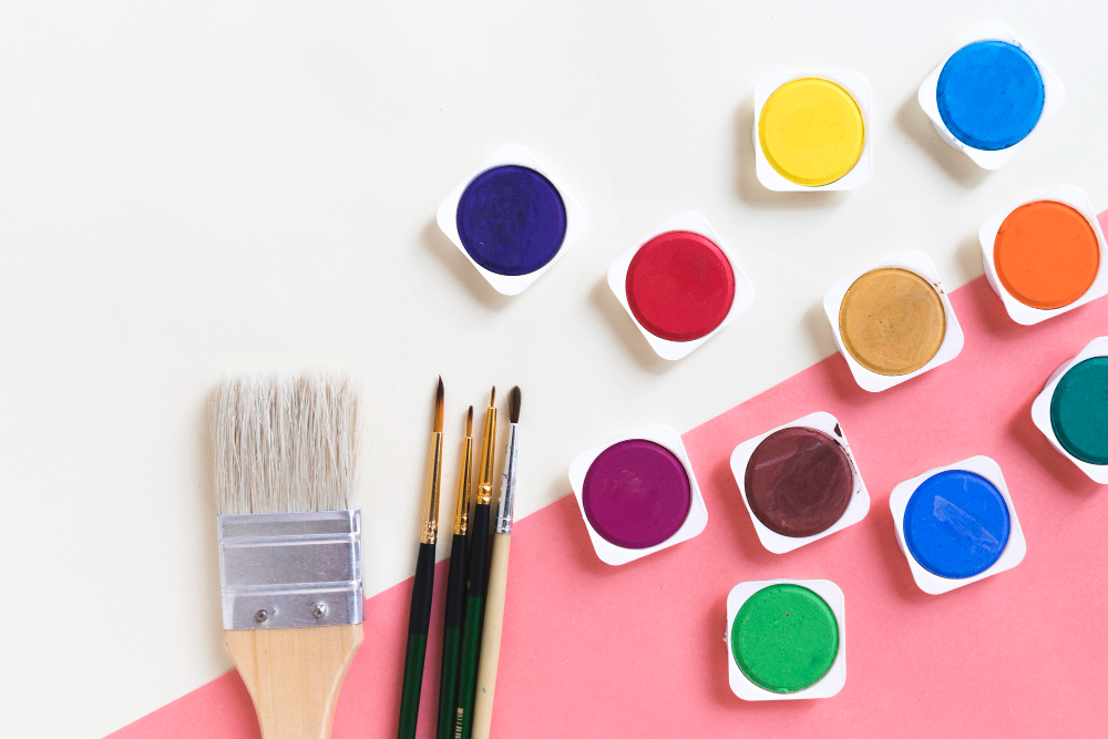 Яскраві фарби для тканини з магазину Акварель