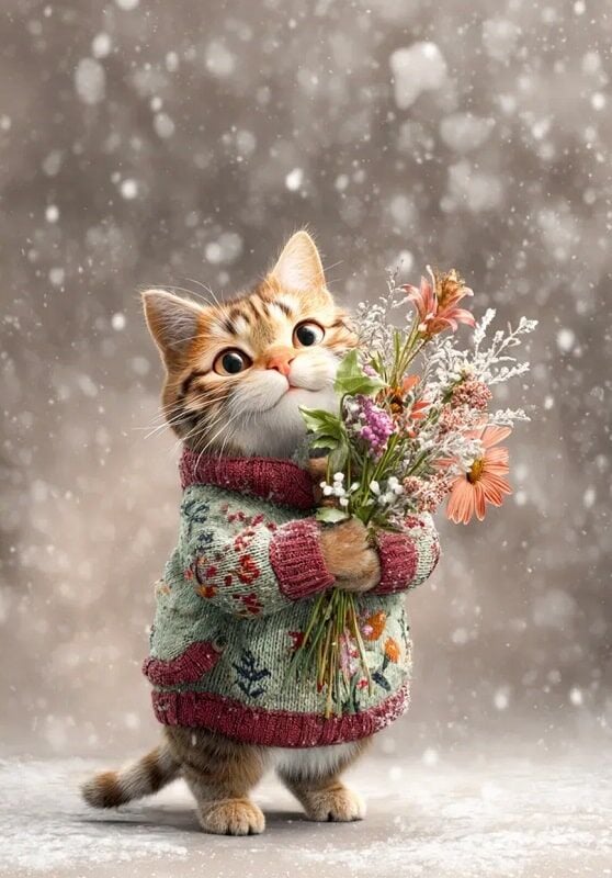 Открытка MriyTaDiy, 70, "Снежная нежность"