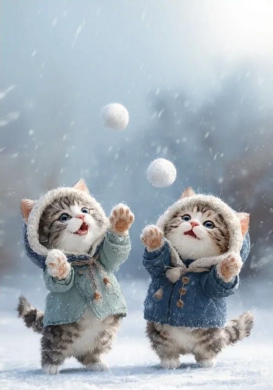 Открытка MriyTaDiy, 73, "Игра в снежки"