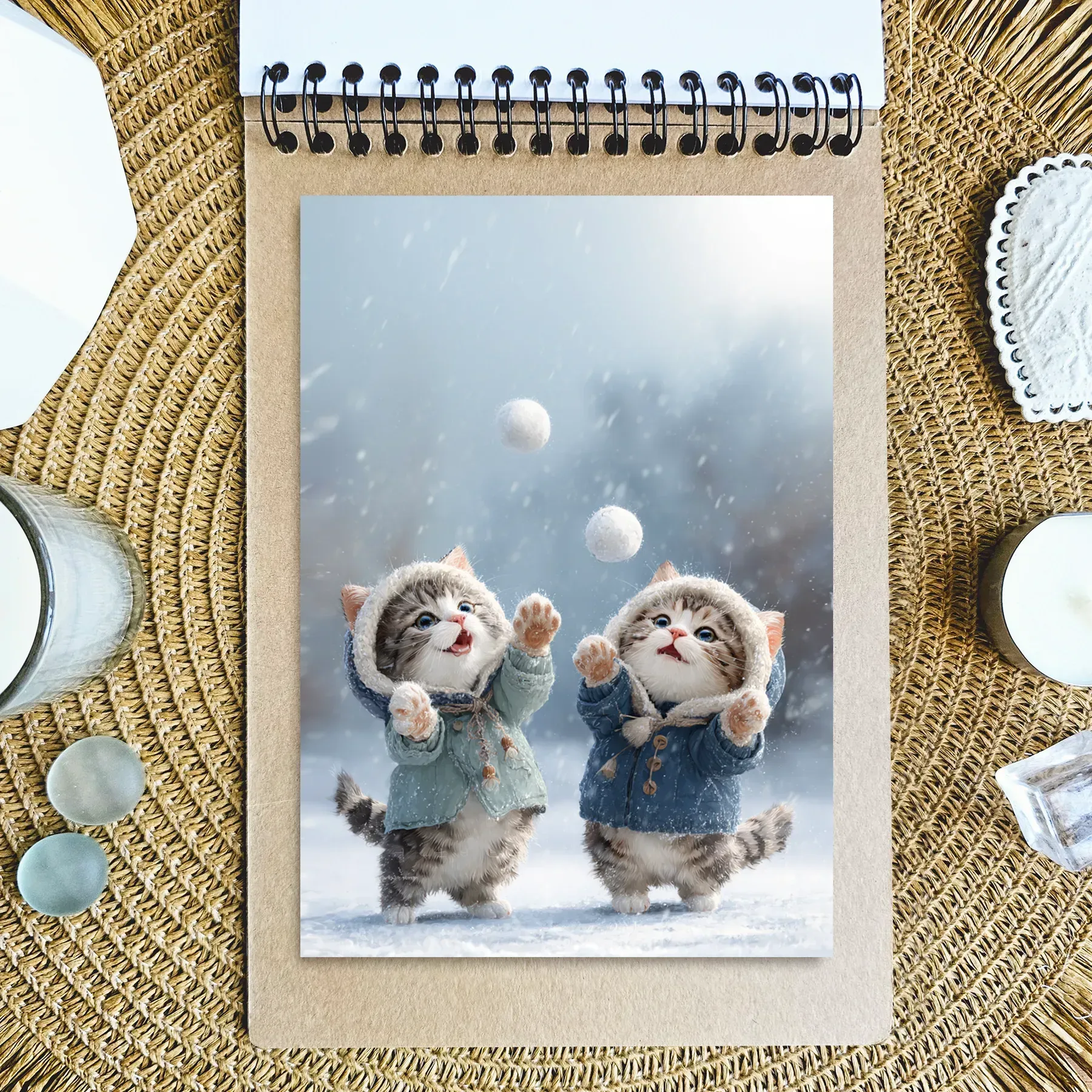 Открытка MriyTaDiy, 73, "Игра в снежки" 1