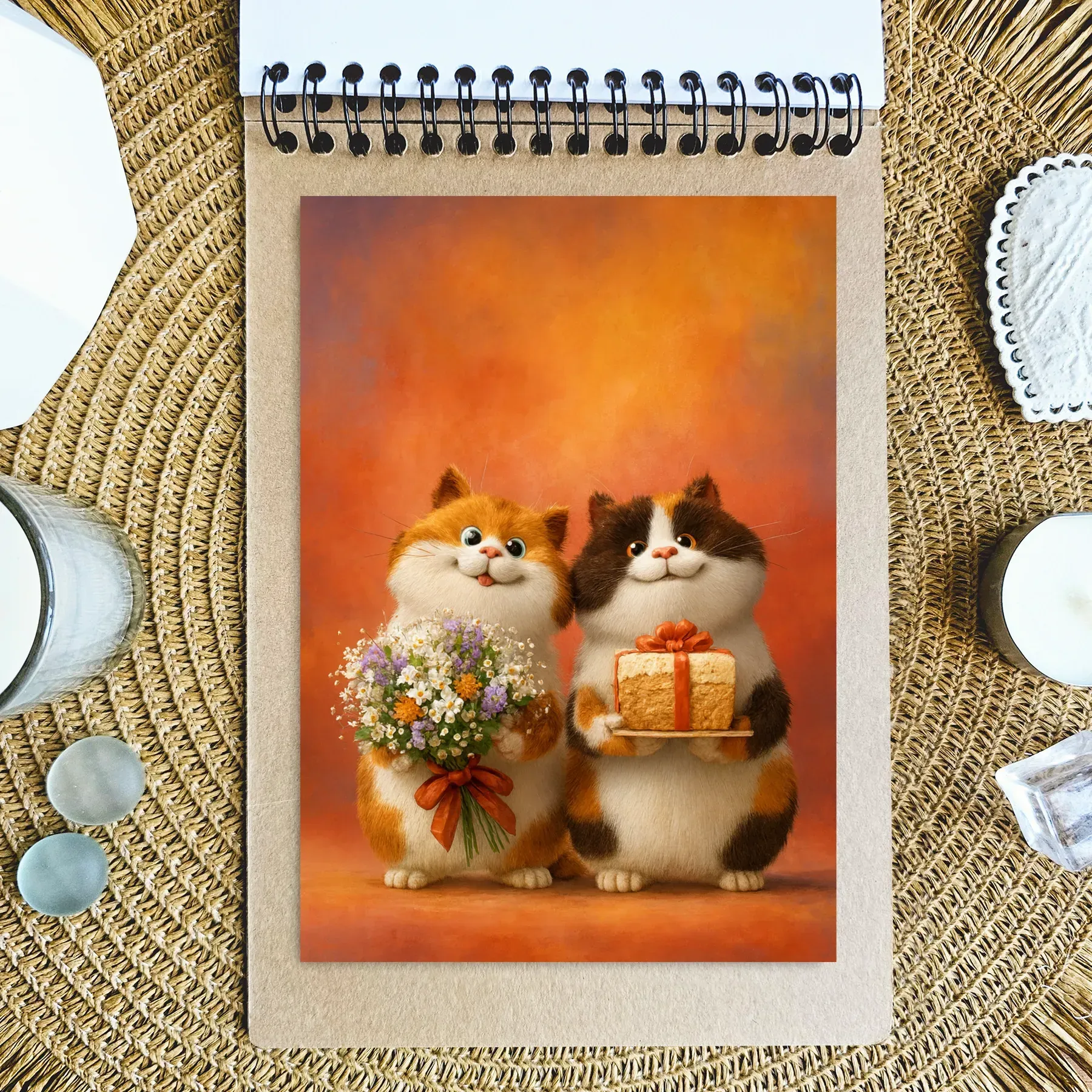 Открытка MriyTaDiy, 77, "Котики поздравляют" 1