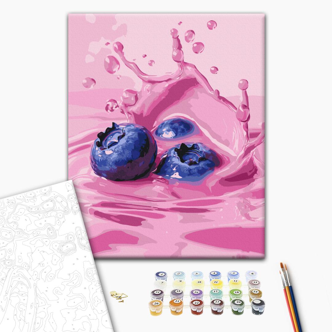 Картина по номерам «Сочная голубика», BS54435 1