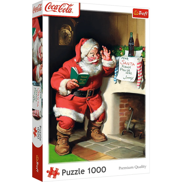 Пазл - "1000" - XMAS Coca-Cola: Санта у камина, 10922, Trefl