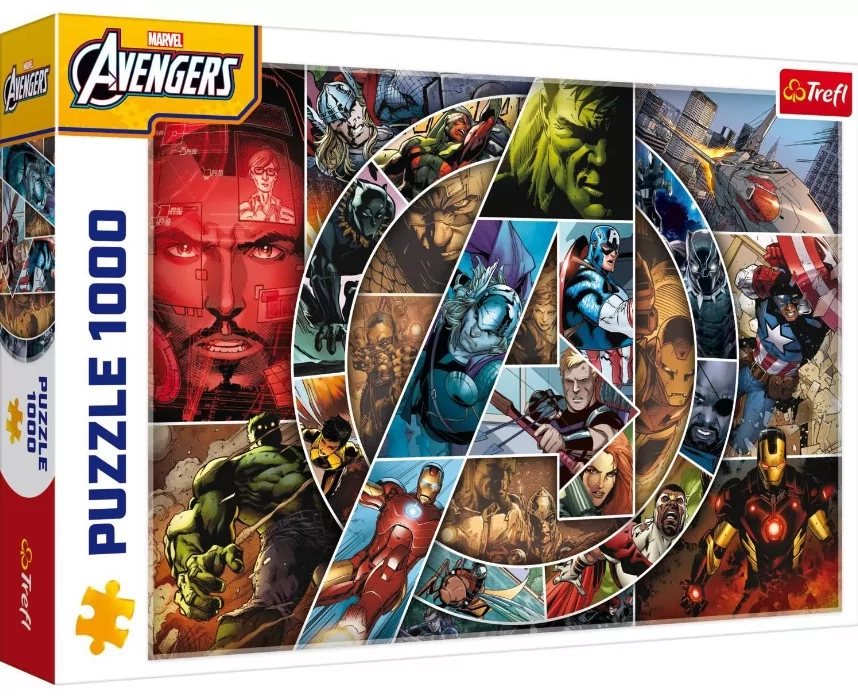 Пазлы "1000" - Marvel Heroes Мстители, Trefl, 09344