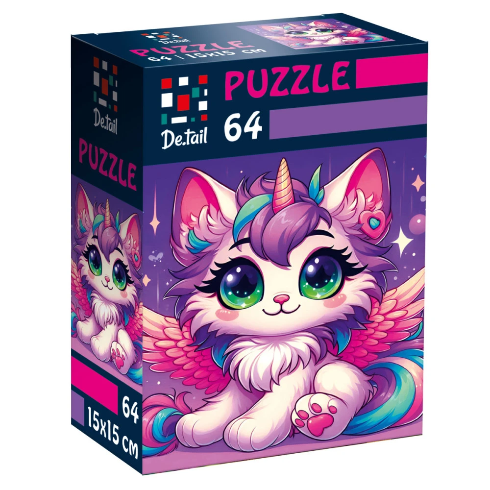 Пазлы "Сказочный котенок" De.tail, 64 детали, DT1234-20
