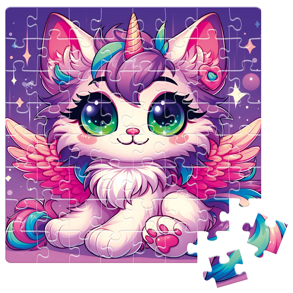 Пазлы "Сказочный котенок" De.tail, 64 детали, DT1234-20 2