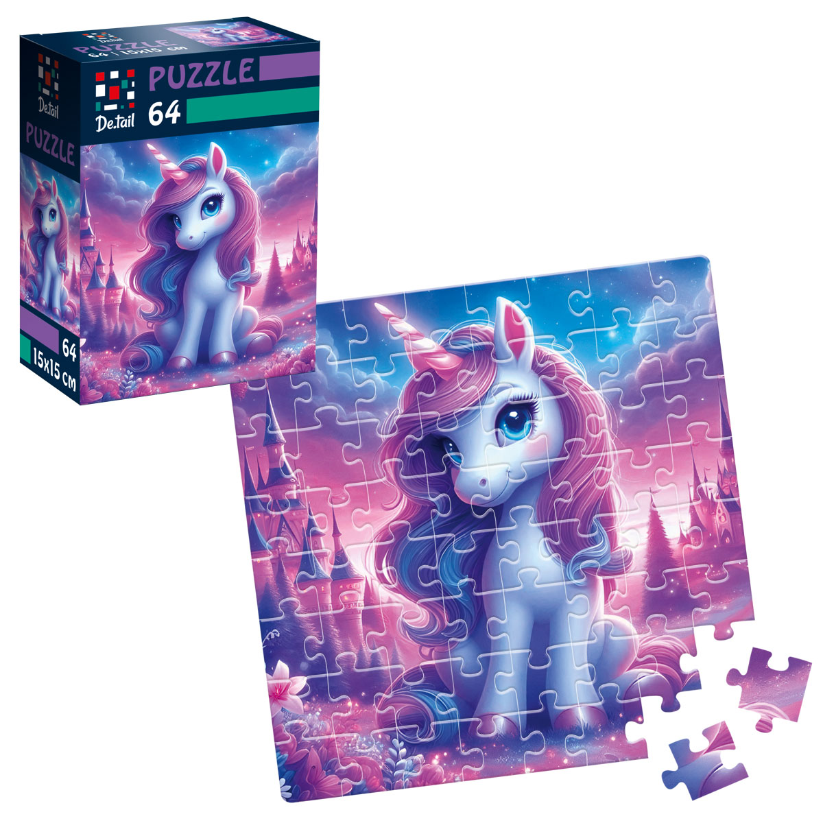 Пазлы "Сказочный мир" De.tail, 64 детали, DT1234-11 1