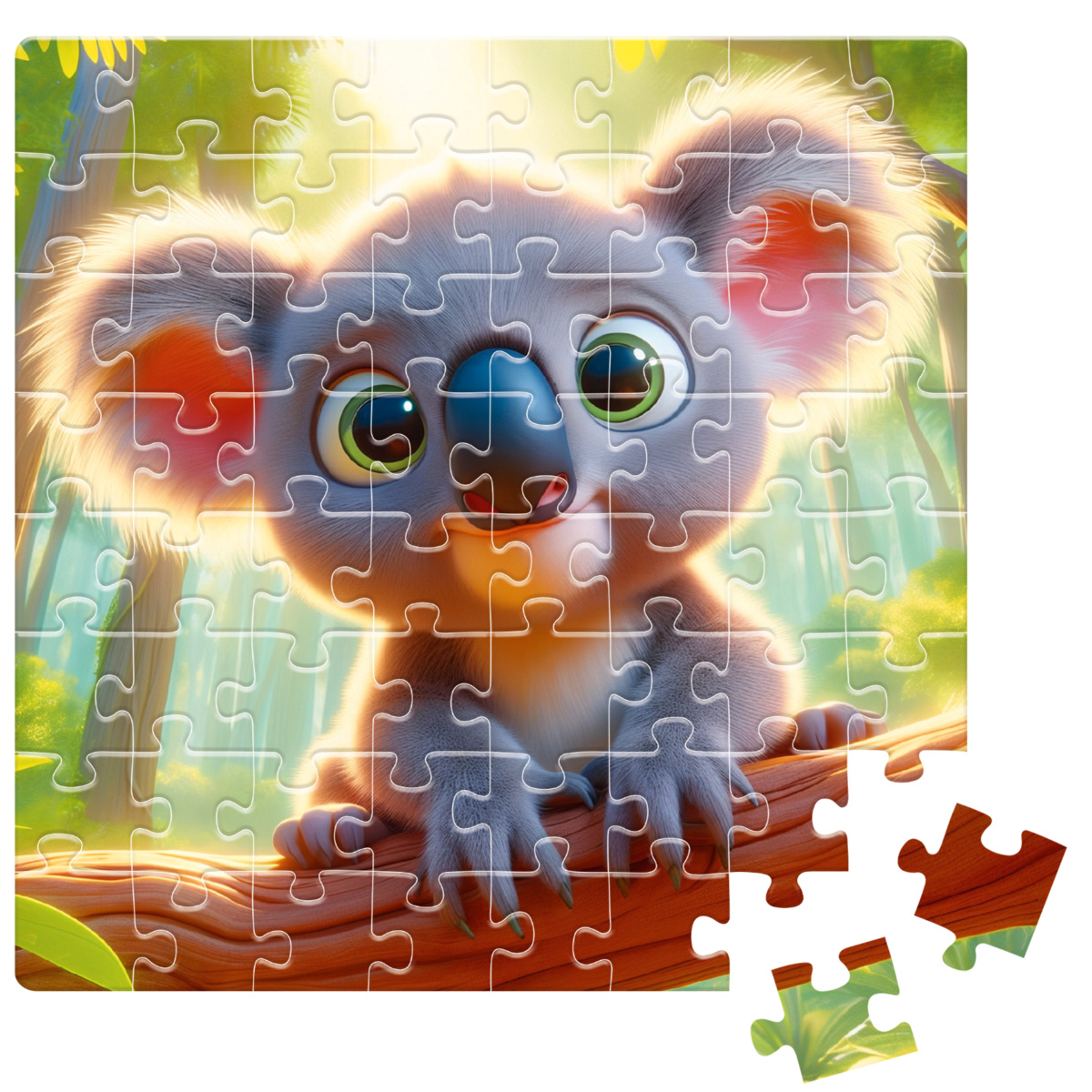 Пазлы "Коала на ветке" De.tail, 64 детали, DT1234-18 2