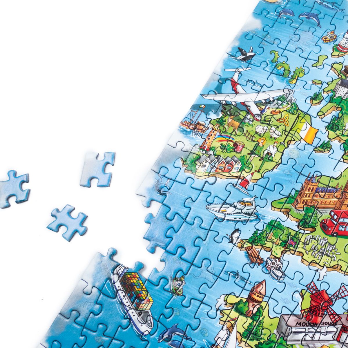 Пазлы "Карта Европы" De.tail, 1000 деталей, DT1000-16 4