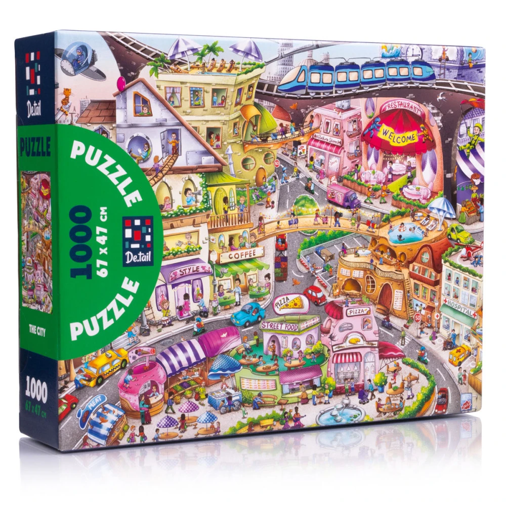Пазлы "Город" De.tail, 1000 деталей, DT1000-13