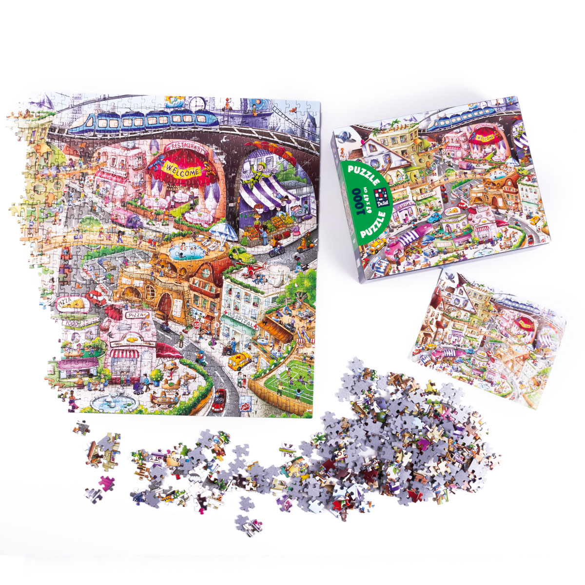 Пазлы "Город" De.tail, 1000 деталей, DT1000-13 1