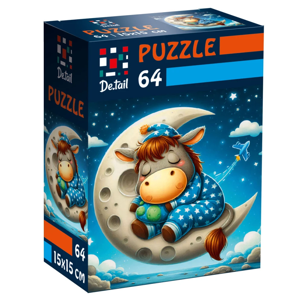 Пазлы "Сонный пони" De.tail, 64 детали, DT1234-06