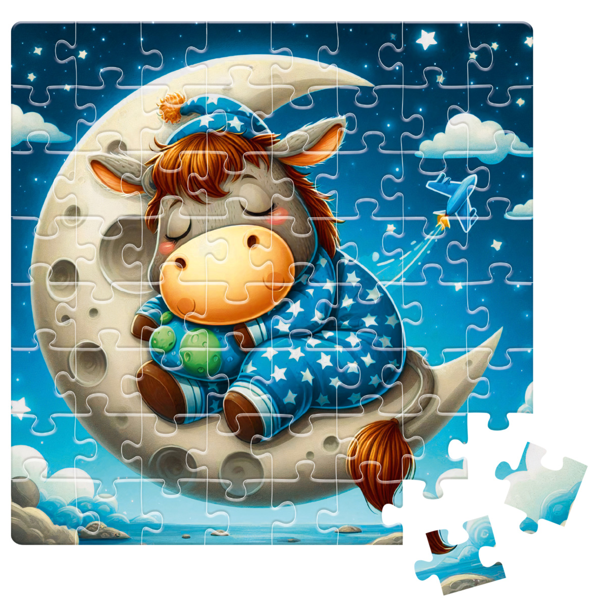 Пазлы "Сонный пони" De.tail, 64 детали, DT1234-06 2