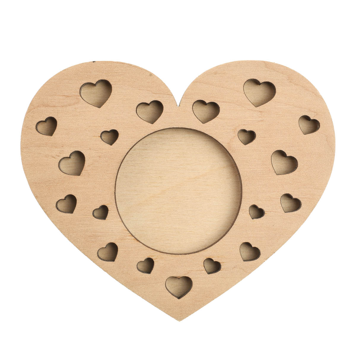 Заготівка дерев`яна Підсвічник "Серце", НГ184