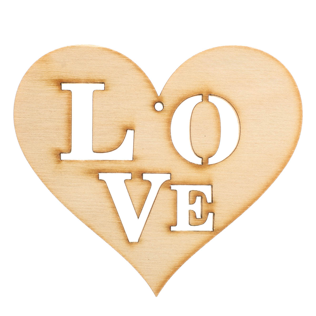 Заготівка дерев`яна Підвіска "Серце Love", НГ81
