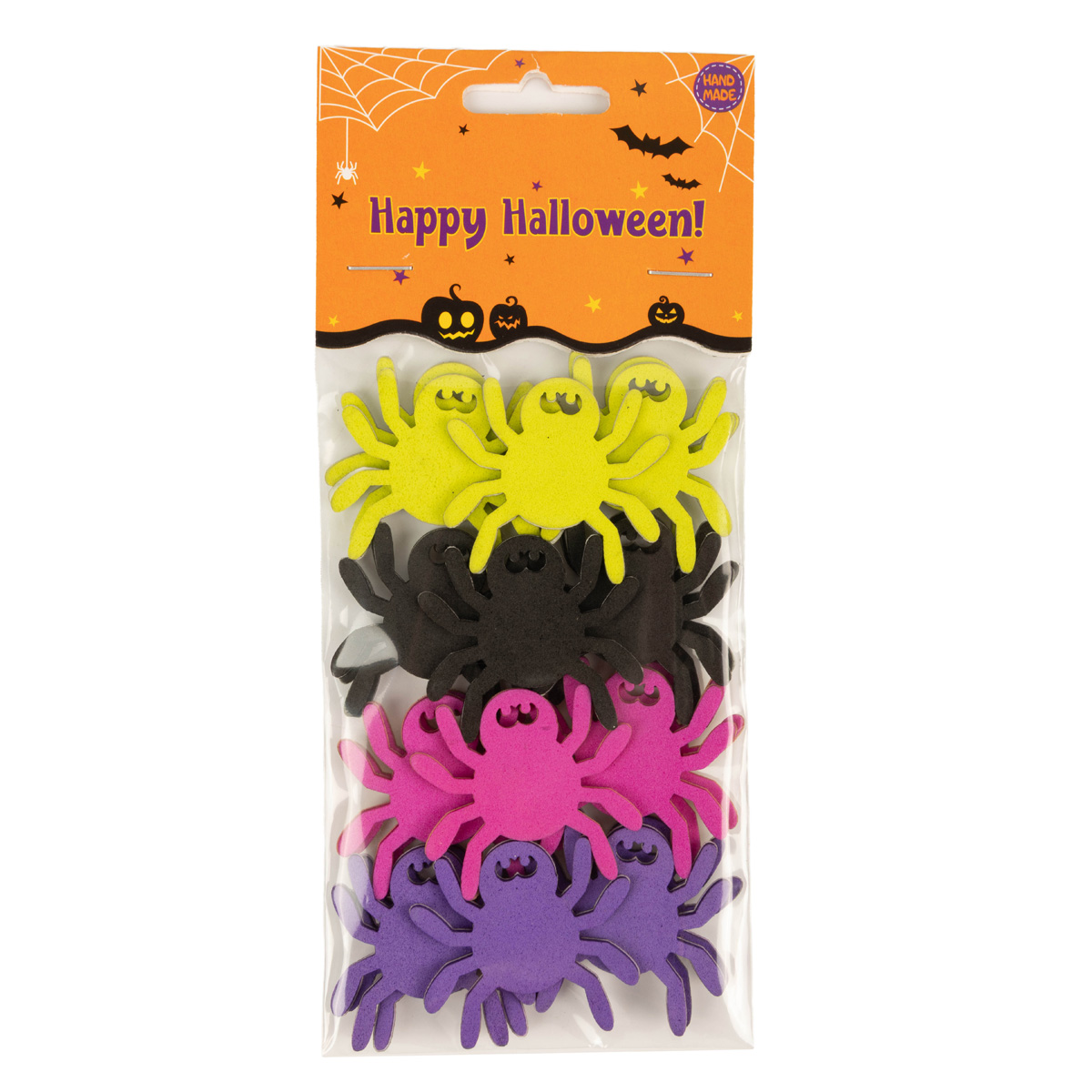 Наклейки из фоамирана "Пауки" ХН-119