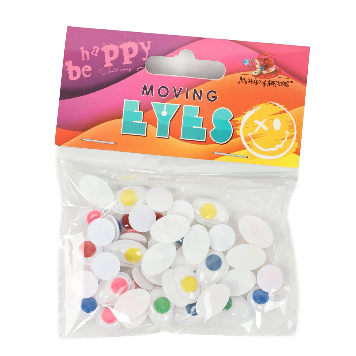 Глазки подвижные, 25шт(Ø 10мм) + 25шт(размер 10*15мм), всего 50шт