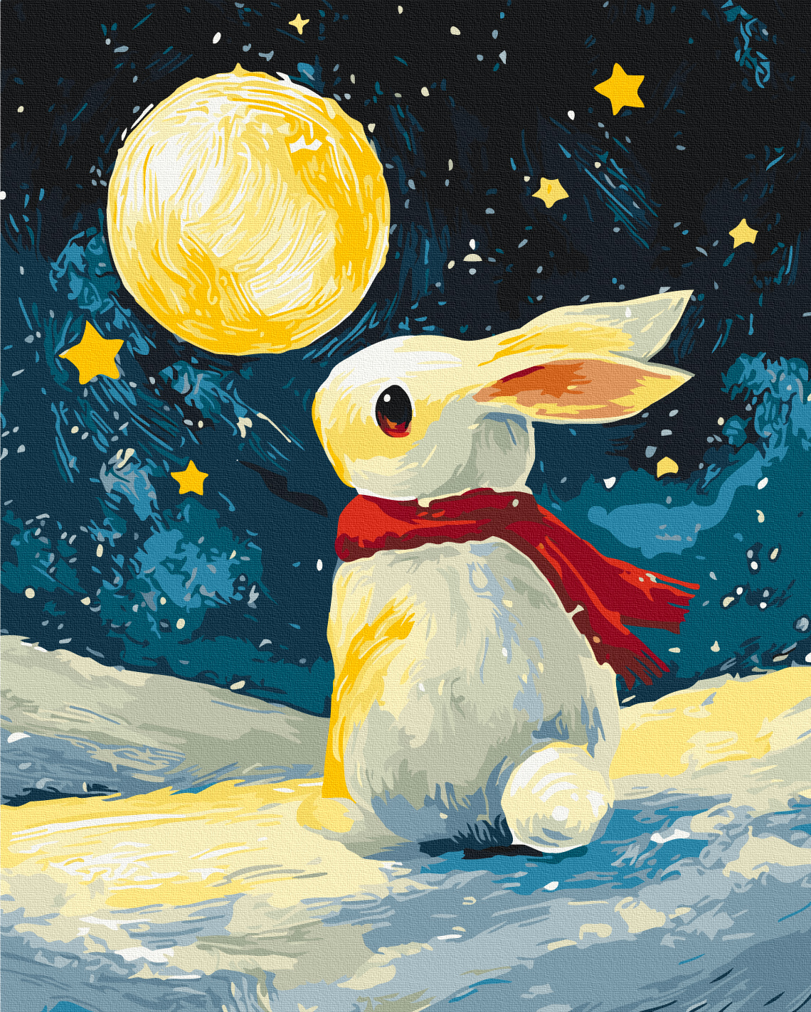 Картина по номерам «Белый зимний принц», BS54496