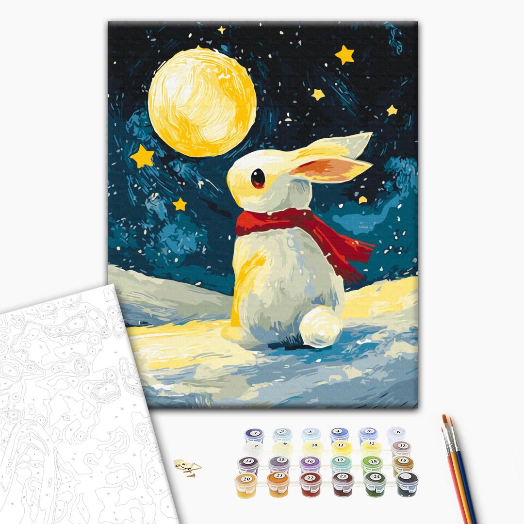 Картина по номерам «Белый зимний принц», BS54496 1