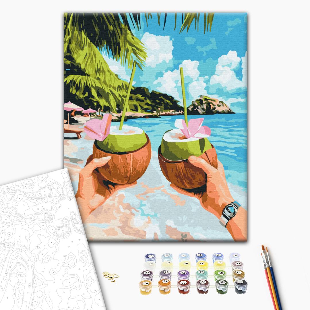 Картина по номерам «Кокосовое наслаждение», BS54318 1