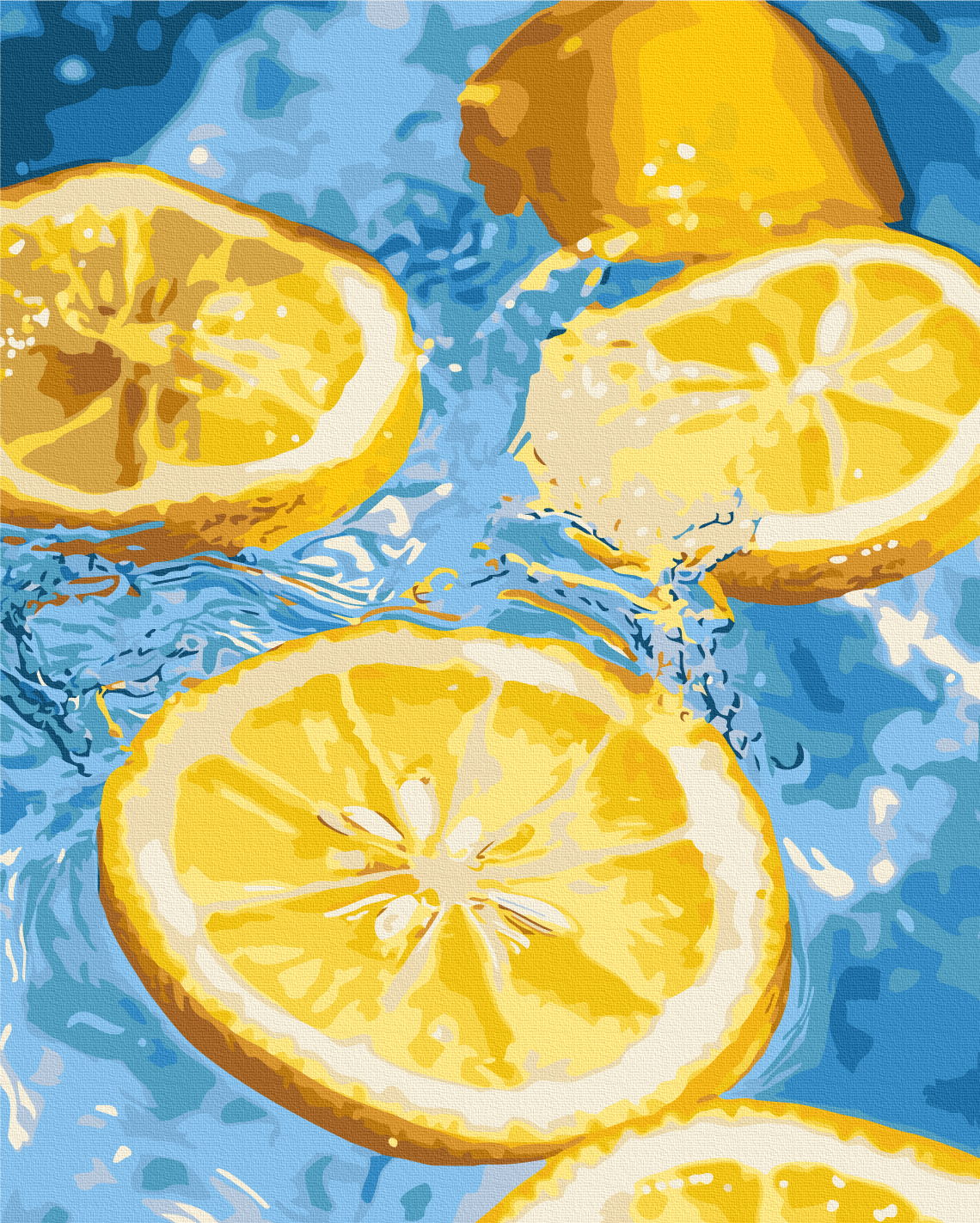 Картина по номерам «Освежающий лимон», BS54307