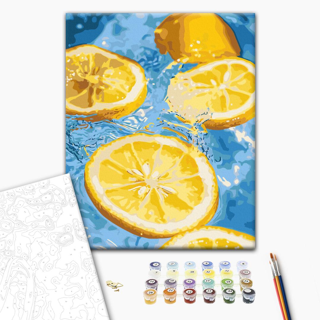 Картина по номерам «Освежающий лимон», BS54307 1