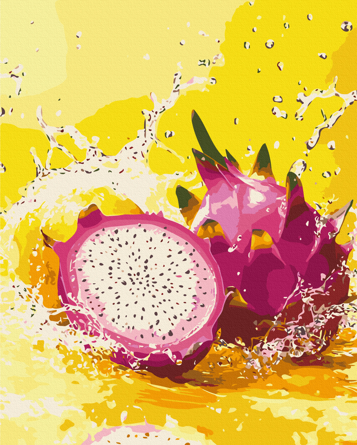 Картина по номерам «Освежающий фрукт дракона», BS54448