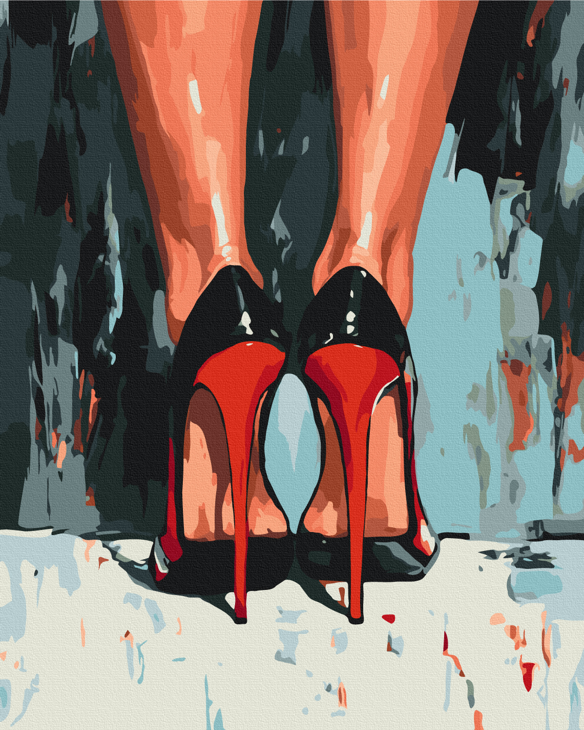 Картина по номерам «Каблуки, которые решают все», BS54343