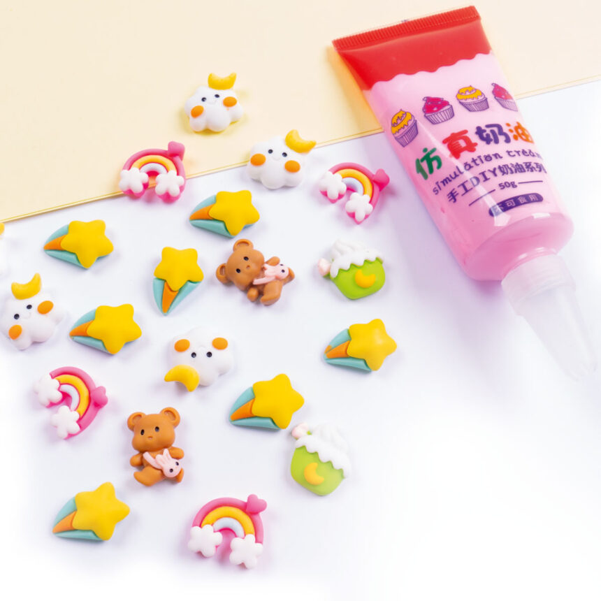 Набір для творчості "Клей з кабашонами. Ведмедик мікс",  VT4600-03 1