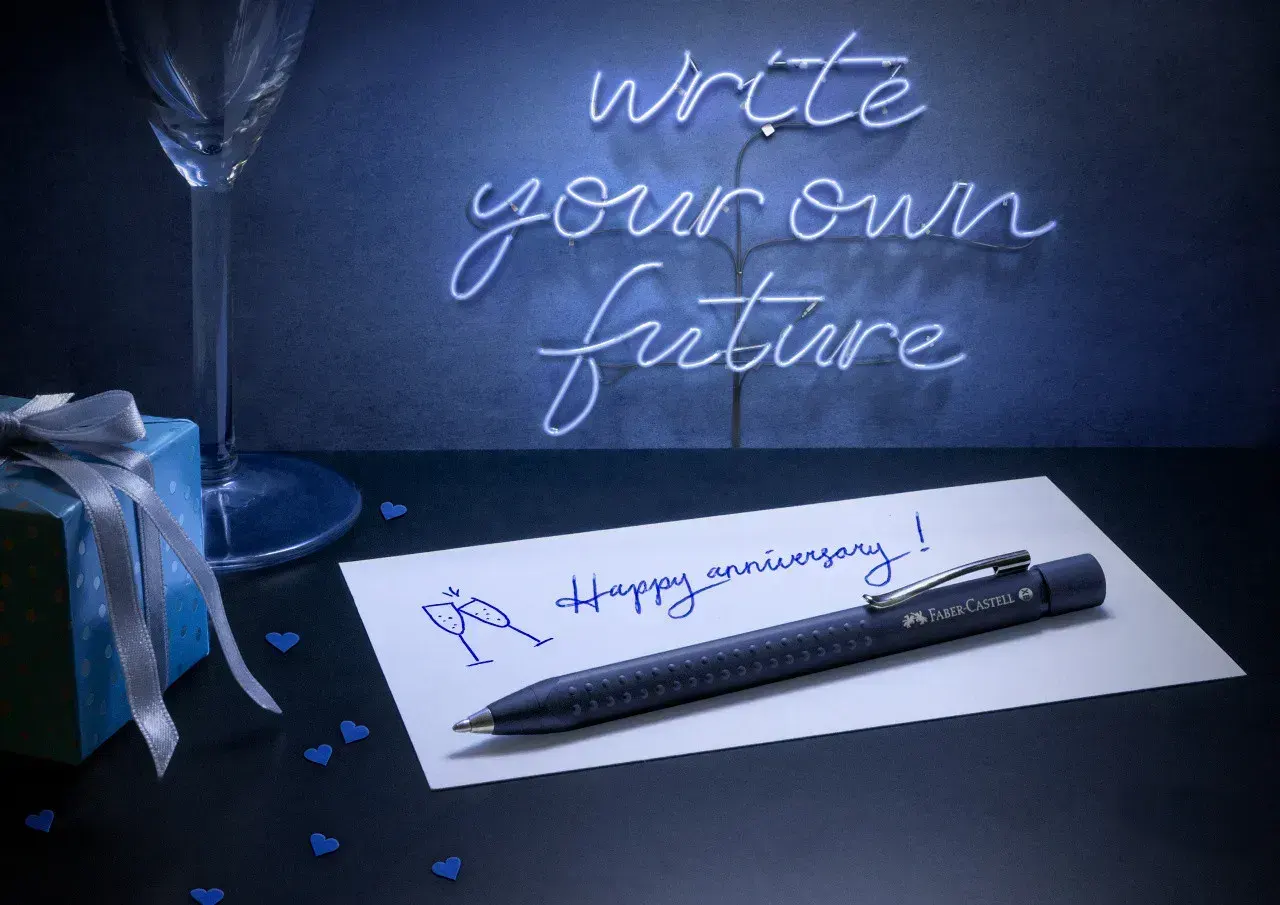 Ручка кулькова Grip 2011 синя, 144163 Faber-Castell 3