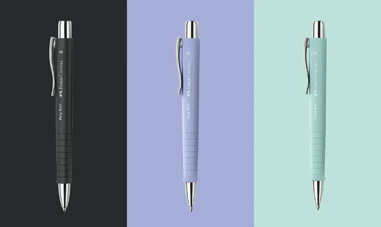 Ручка кулькова Poly Ball XB автомат корпус Pale Iris, 241154 Faber-Castell 2