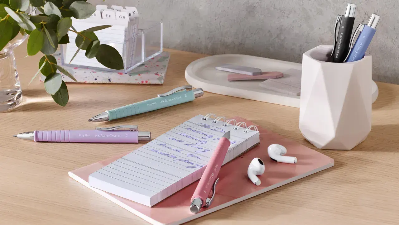 Ручка кулькова Poly Ball XB автомат корпус Pale Iris, 241154 Faber-Castell 3